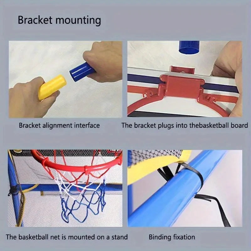 Easy-to-assemble frame and hoop close-up
