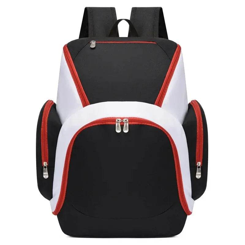 Top zipper pocket and interior compartments for organized storage