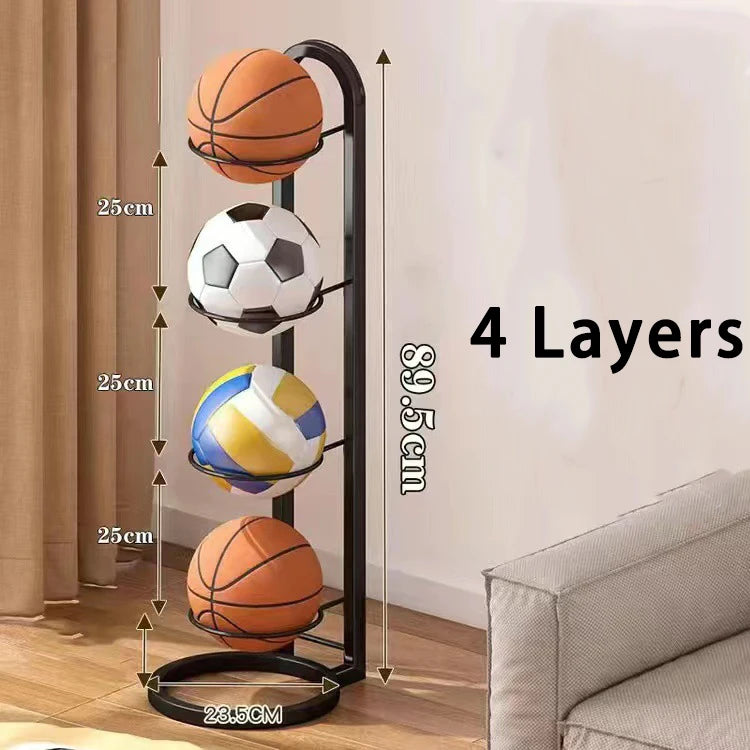 Multi-Layer Basketball Storage Rack Stand