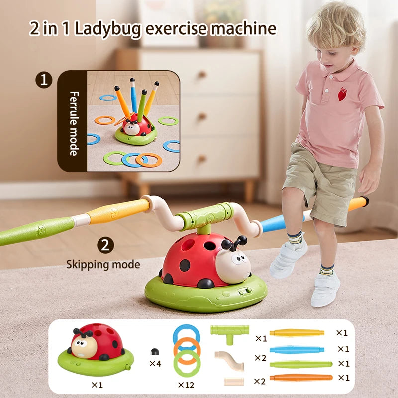 Complete package with ladybug base and game accessories