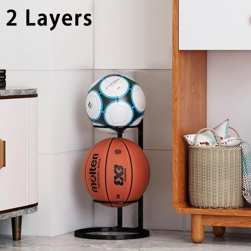 Multi-Layer Basketball Storage Rack Stand