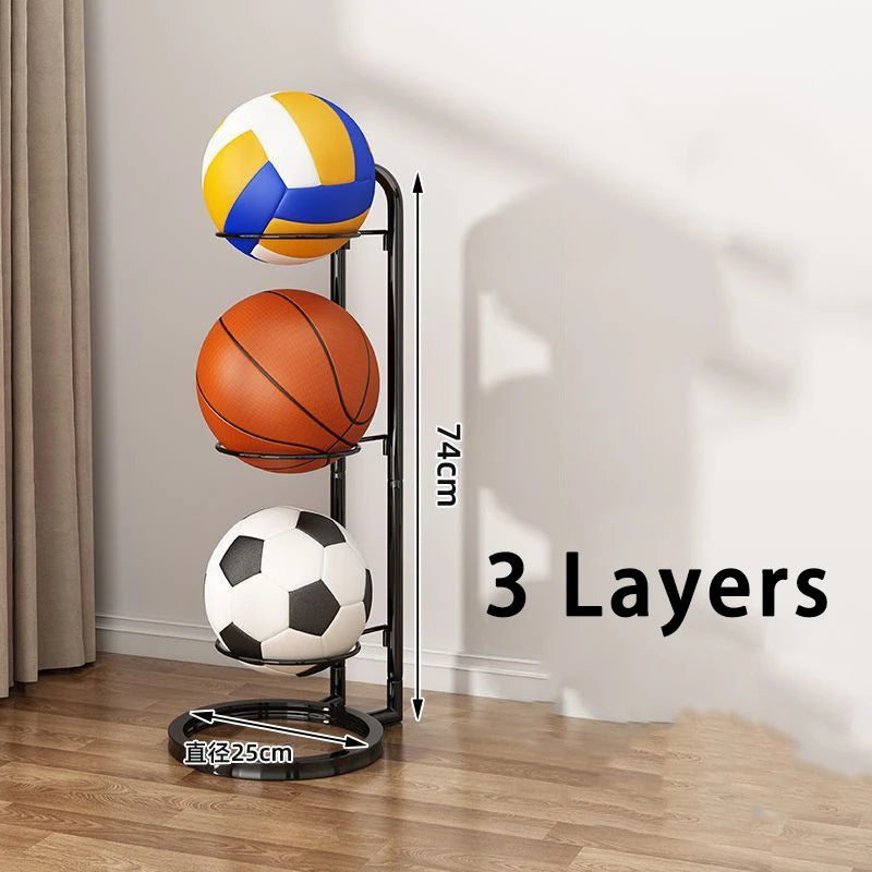 Multi-Layer Basketball Storage Rack Stand