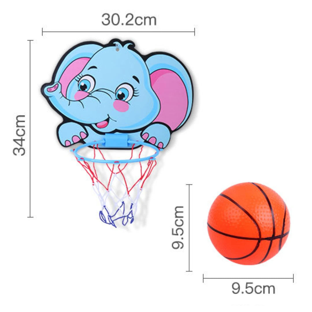 Safe, rounded basketball hoop for young kids