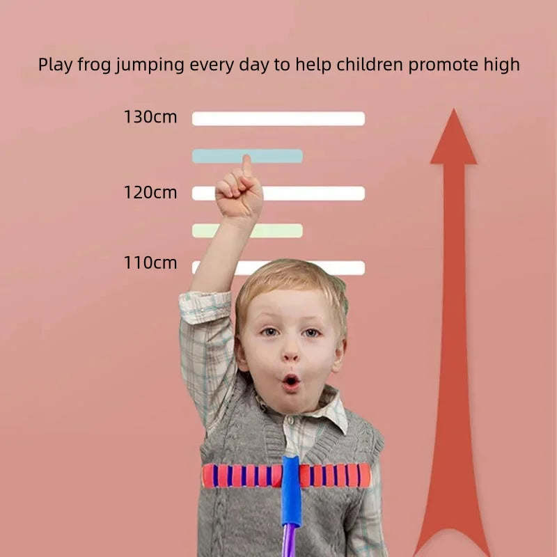 Lightweight jumping toy placed on grass during exercise session