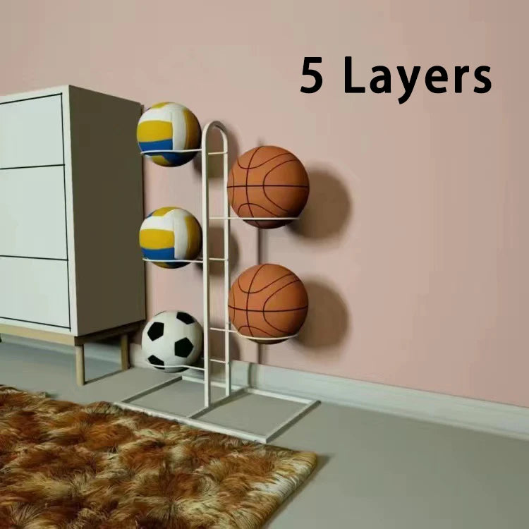 Multi-Layer Basketball Storage Rack Stand