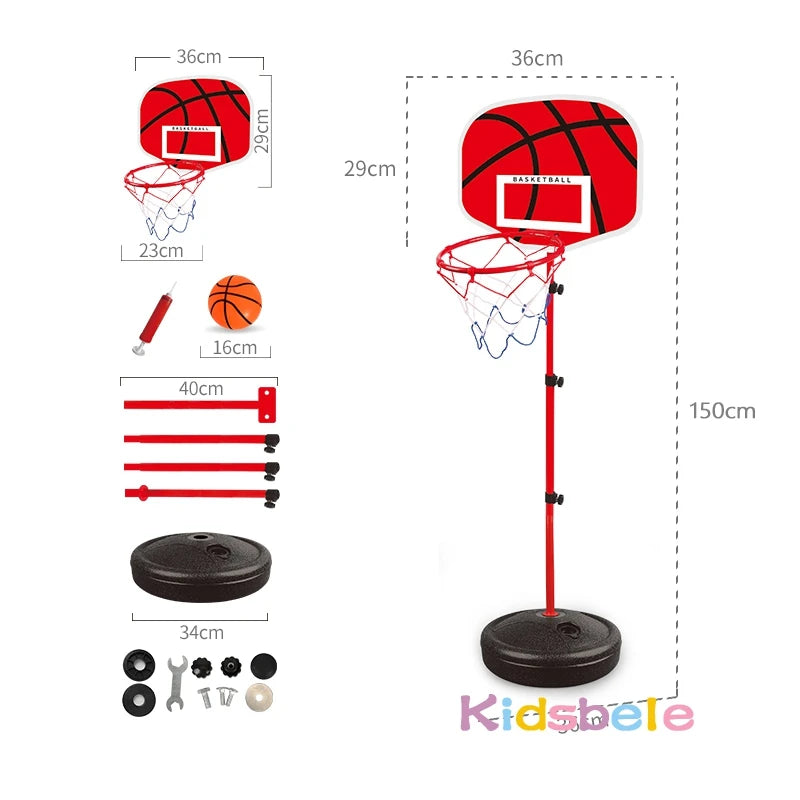 Backboard with colorful animal design for kids