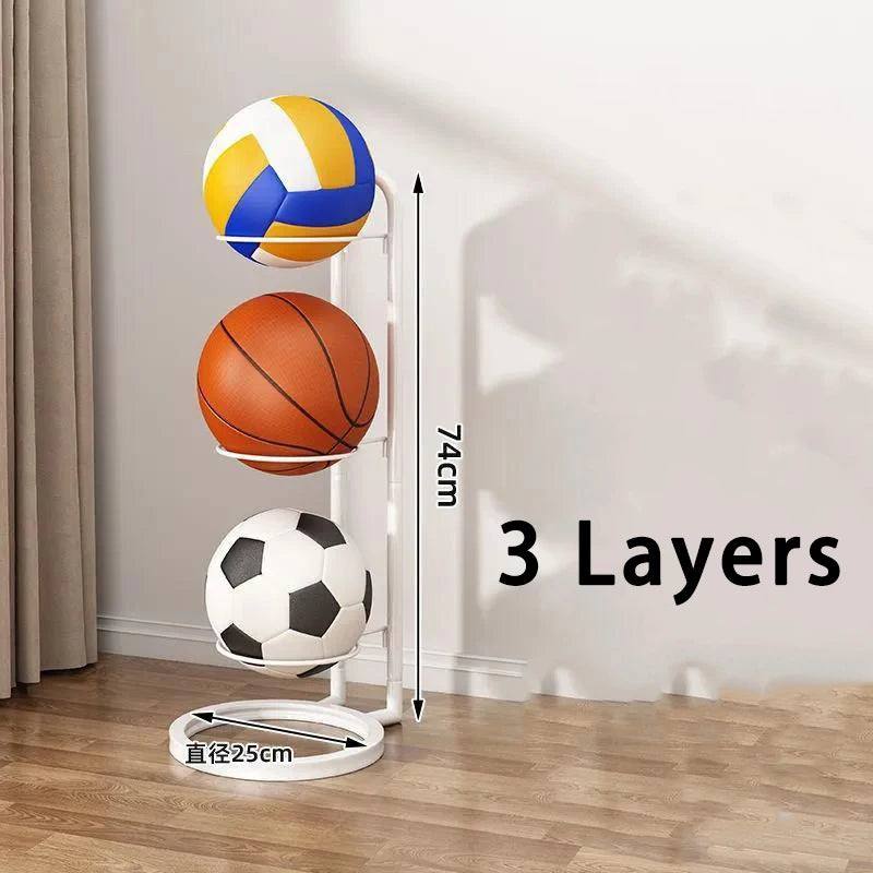 Multi-Layer Basketball Storage Rack Stand
