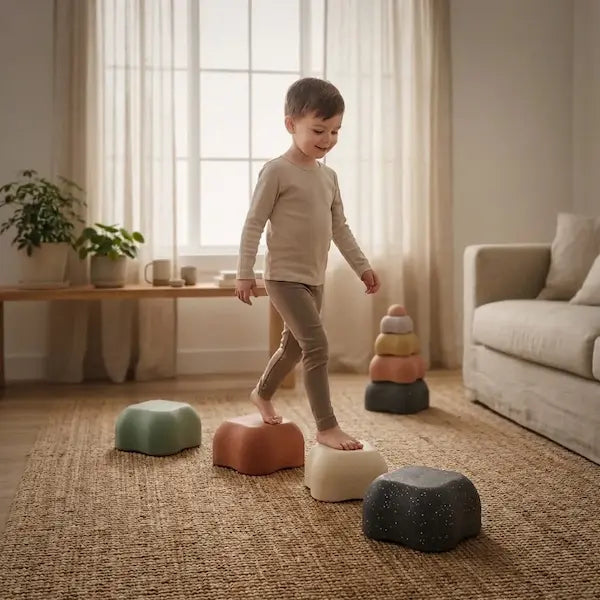 Young children aged 5 to 6 years old practicing fundamental movement and basketball skills at First Pick Basketball Melbourne, focusing on physical and mental growth.