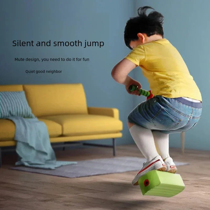 Bright green frog balance toy designed for ages 6 and up.