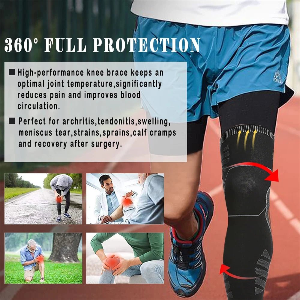 BraceTop Full Leg Compression Support Sleeves - firstpick