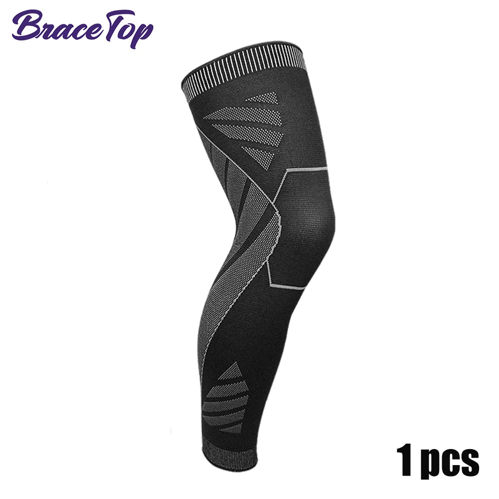 BraceTop Full Leg Compression Support Sleeves - firstpick