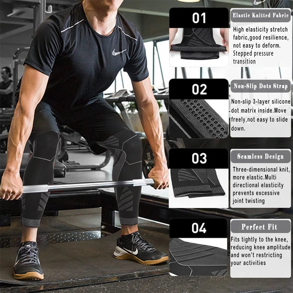 BraceTop Full Leg Compression Support Sleeves - firstpick