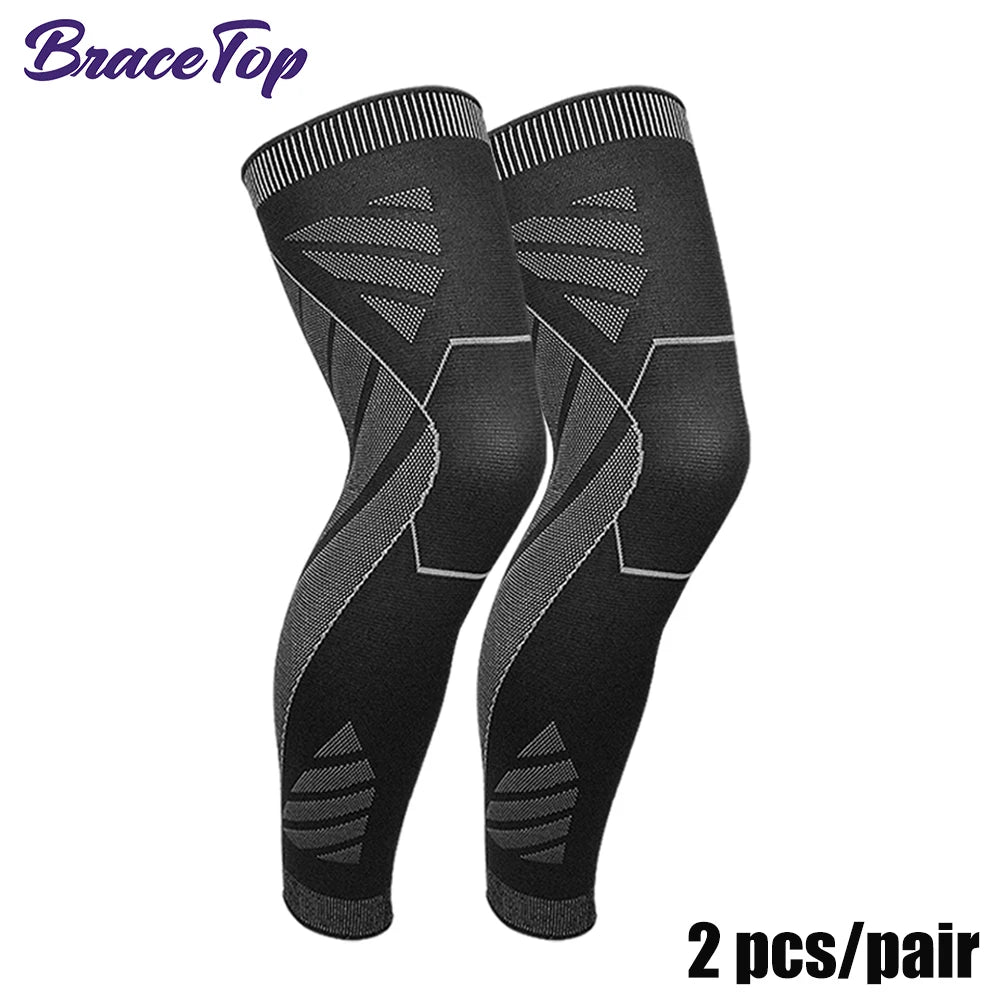 BraceTop Full Leg Compression Support Sleeves - firstpick