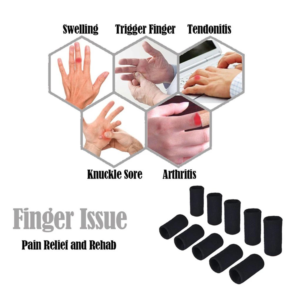 BraceTop Sports Finger Sleeves 10pcs Set - firstpick