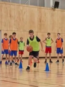 An 11-year-old student athlete with visible sweat after a high-intensity 90-minute EDP session.