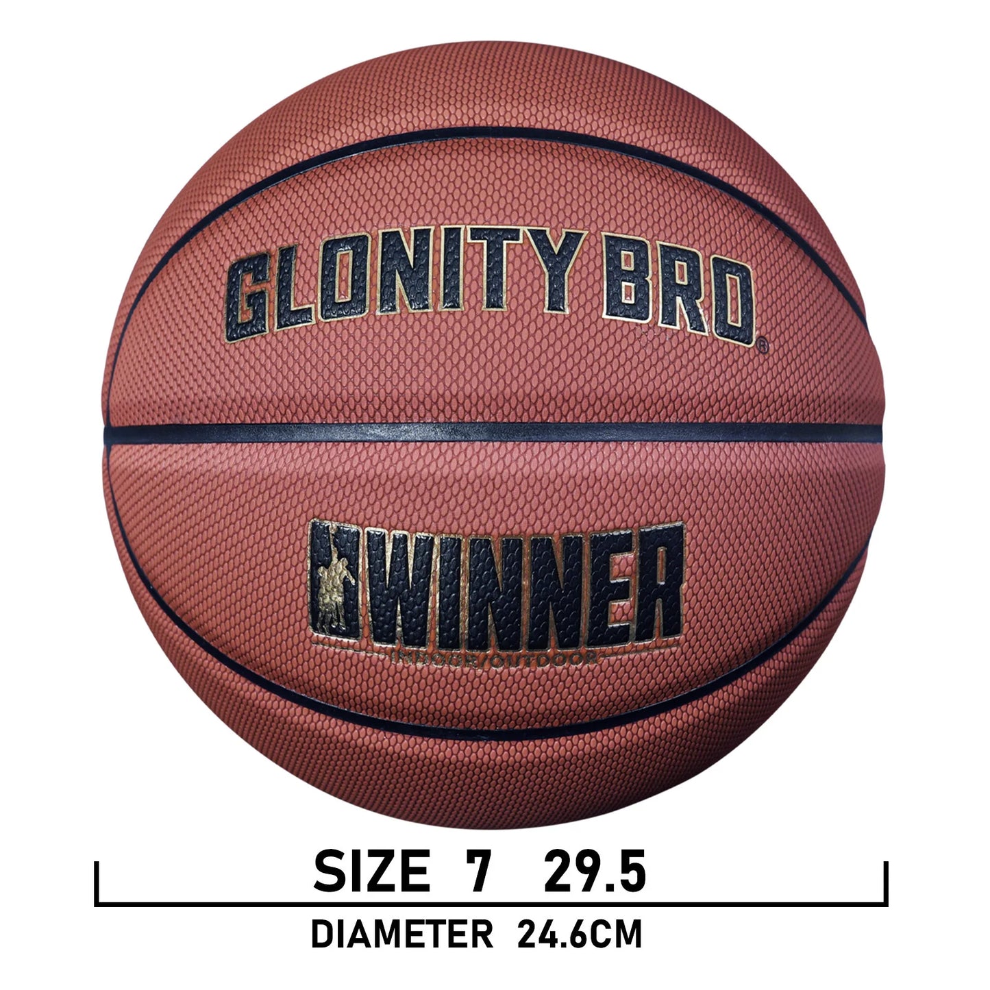 Youth player dribbling PU leather basketball