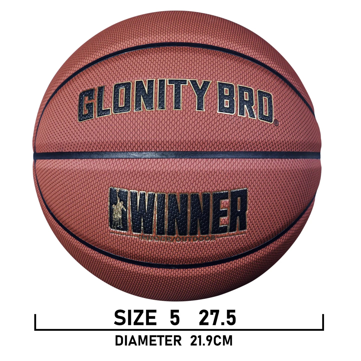 PU leather basketball used in indoor gym training