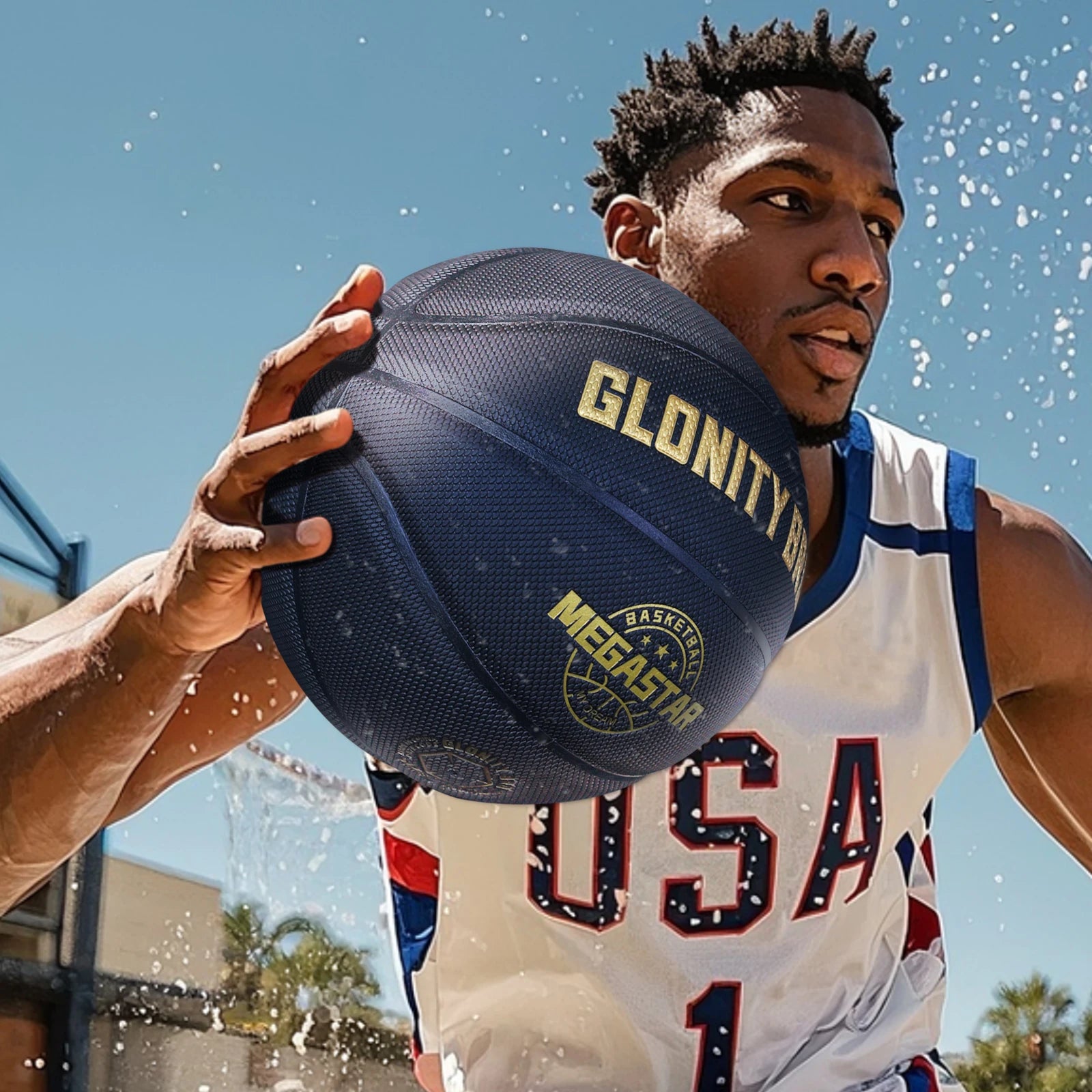 Standard size 7 PU leather basketball for training