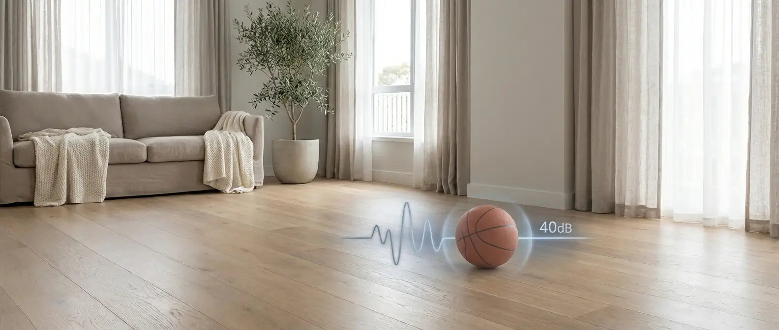 40dB ultra-quiet silent basketball, non-disruptive dribbling for Australian apartment & home use