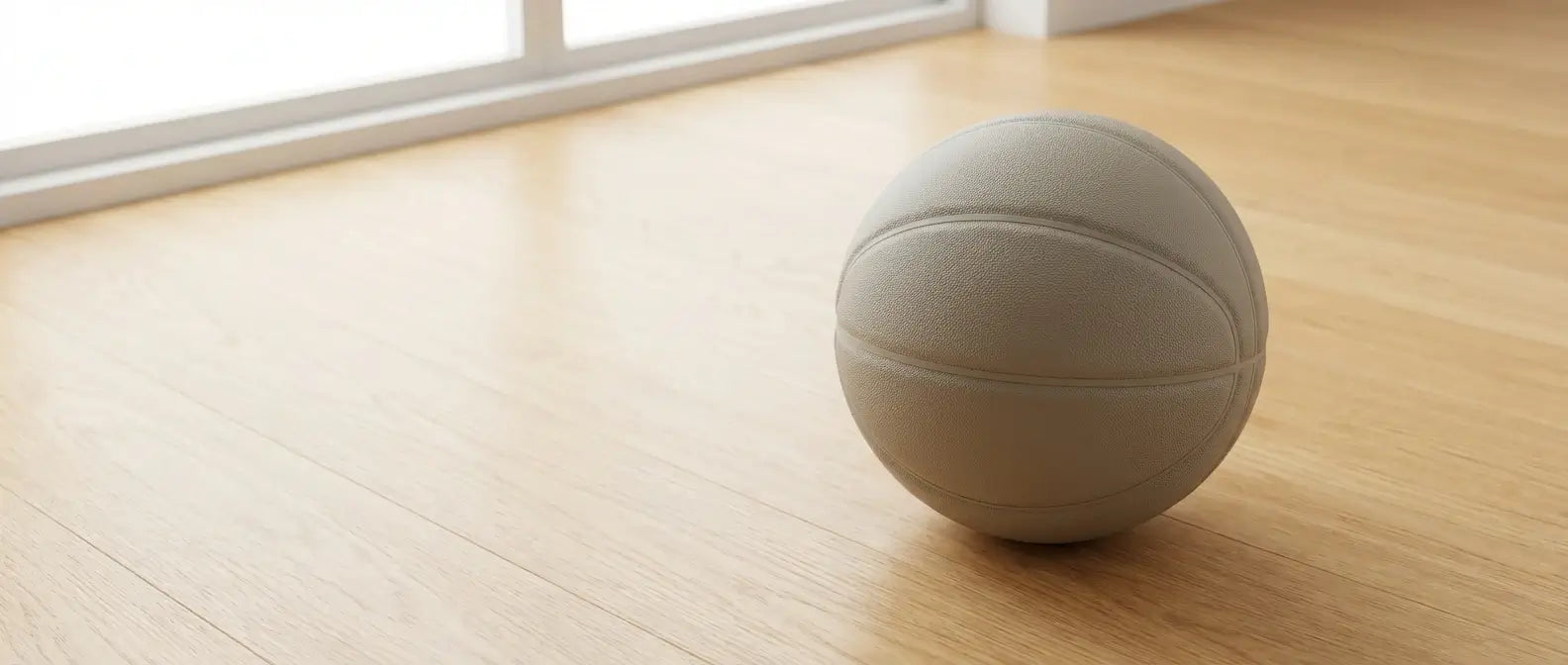 Scuff-resistant non-shed silent basketball, safe for all indoor floors, no marks or debris