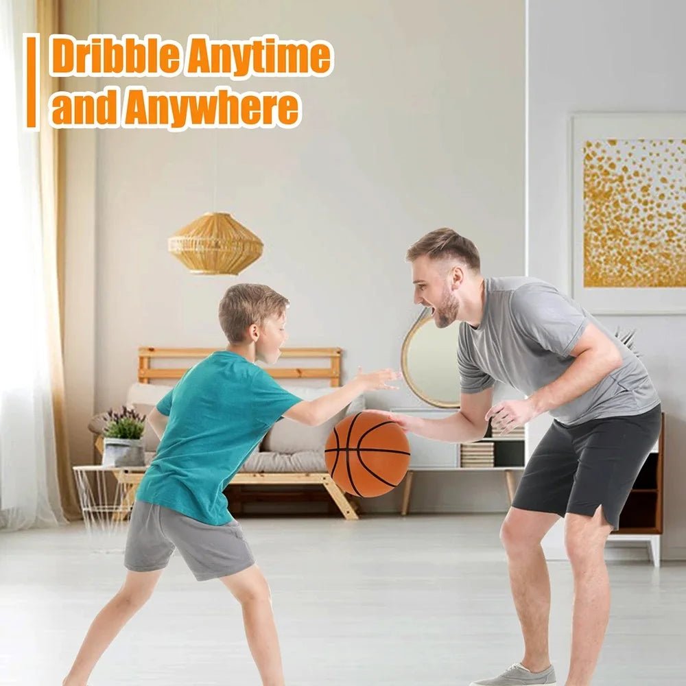 Silent Foam Basketball – Indoor Airless Quiet Dribble Ball (Size 7 & 5) - firstpick