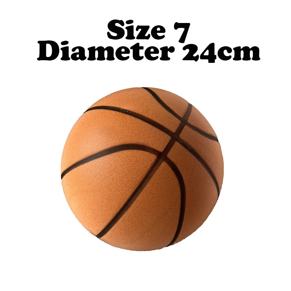 Silent Foam Basketball – Indoor Airless Quiet Dribble Ball (Size 7 & 5) - firstpick