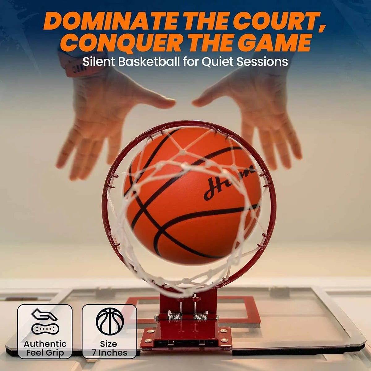 Silent PU Leather Basketball – Real Feel, No Noise - firstpick