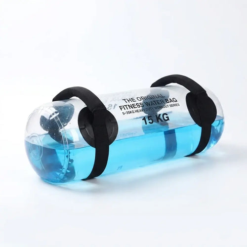 The Original Fitness Water Bag size specifications, 5~35KG adjustable fitness aqua bag, multiple weight models available, portable heavy duty workout water bag for home gym and functional training